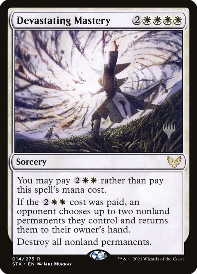 Devastating Mastery (14p) - Strixhaven: School of Mages Promos (PSTX)