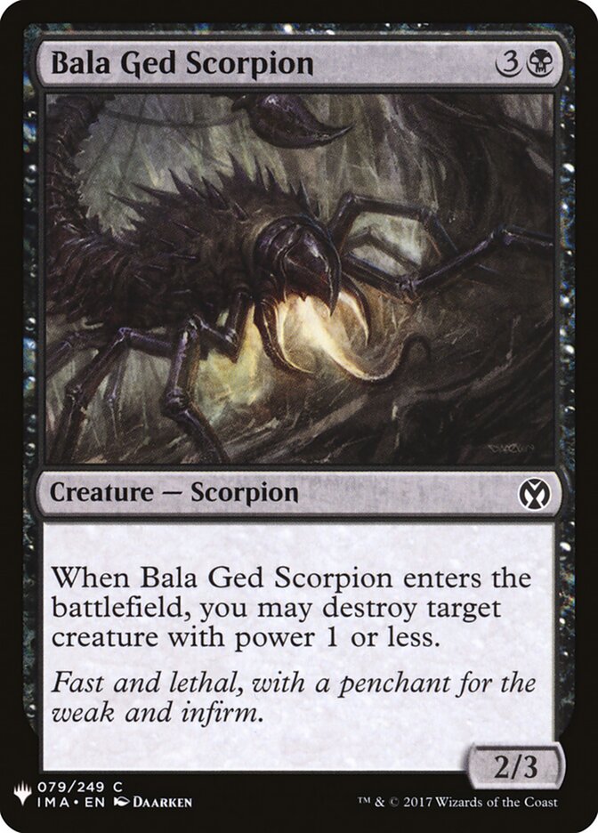 Bala Ged Scorpion (IMA-79) - The List (PLST)