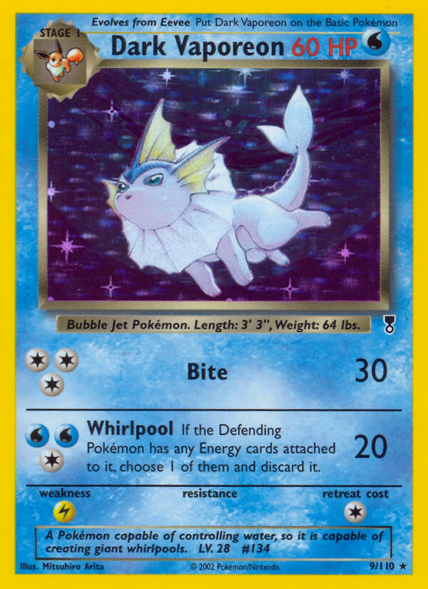 Dark Vaporeon (9/110) - Legendary Collection (LC)