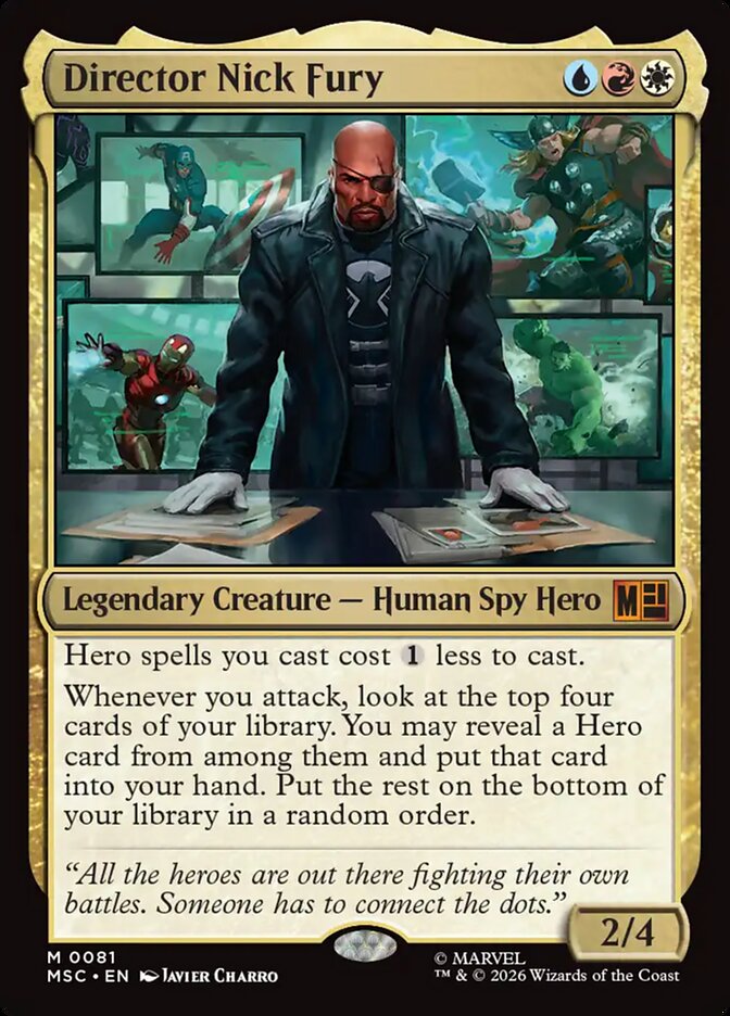 Director Nick Fury (81) - Marvel Super Heroes Commander (MSC)