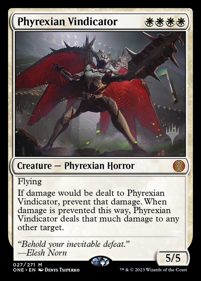 Phyrexian Vindicator (27p) - Phyrexia: All Will Be One Promos (PONE)