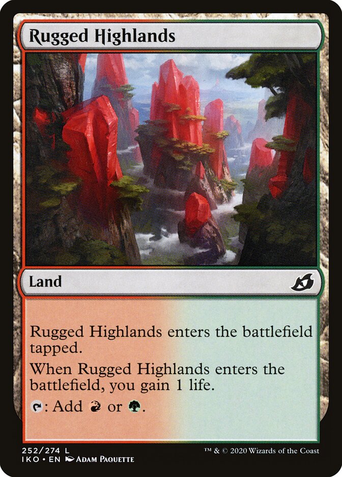 Rugged Highlands (252) - Ikoria: Lair of Behemoths (IKO)
