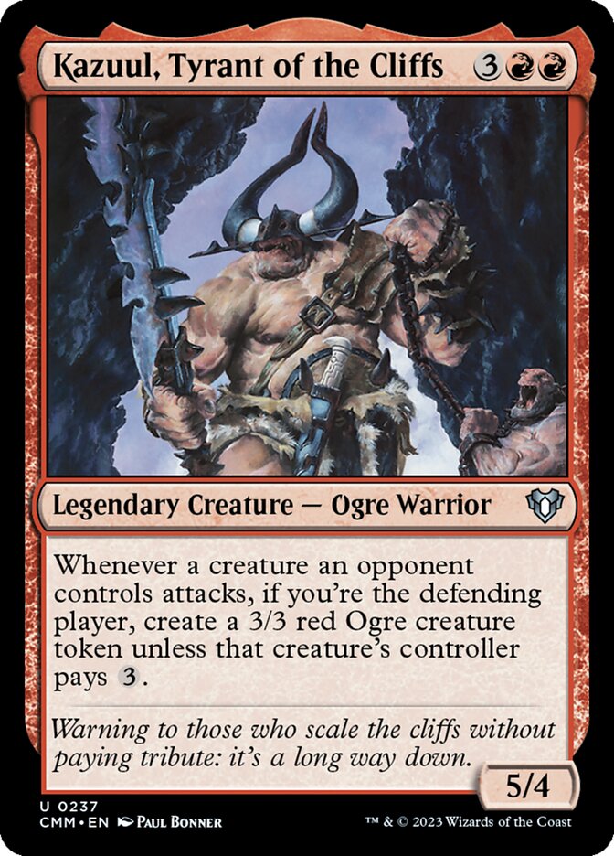 Kazuul, Tyrant of the Cliffs (237) - Commander Masters (CMM)