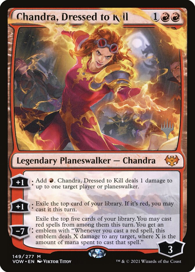 Chandra, Dressed to Kill (149p) - Innistrad: Crimson Vow Promos (PVOW)