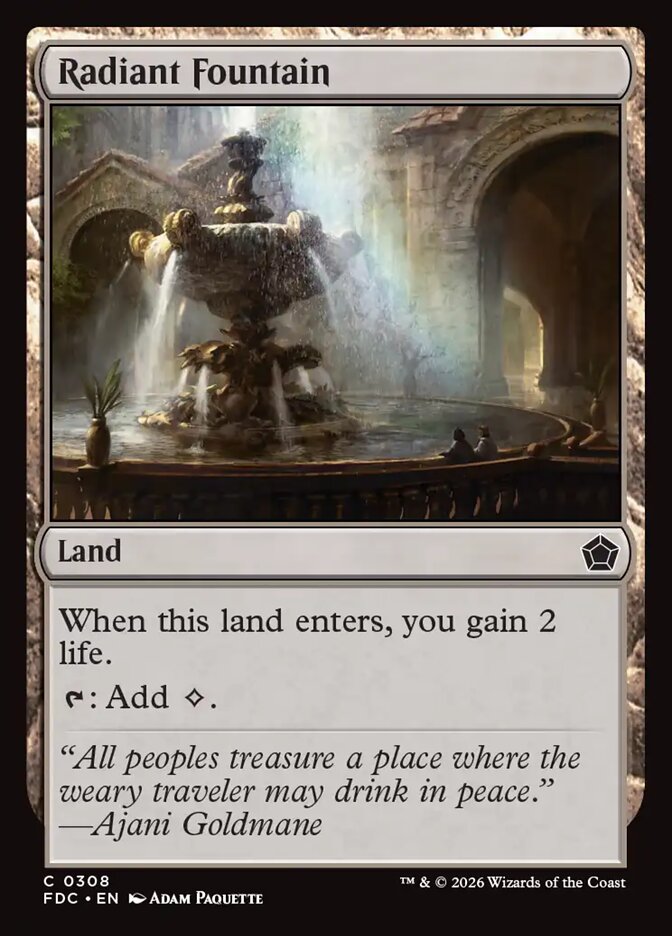 Radiant Fountain (308) - Foundations Commander (FDC)