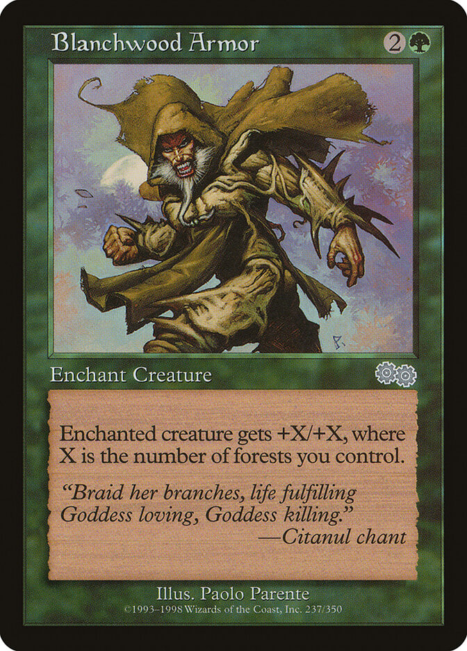 Blanchwood Armor (237) - Urza's Saga (USG)