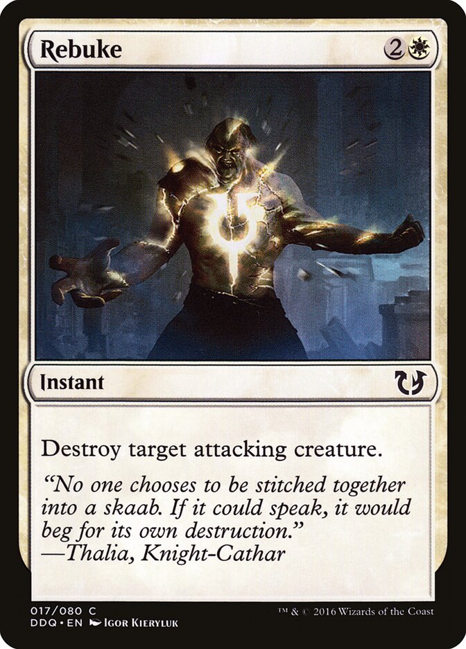 Rebuke (17) - Duel Decks: Blessed vs. Cursed (DDQ)