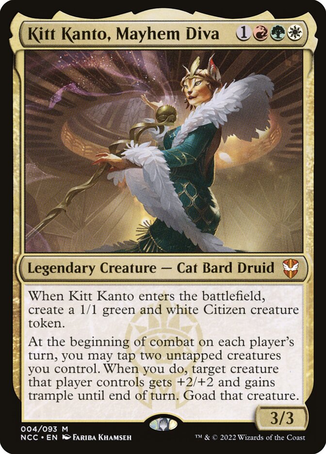 Kitt Kanto, Mayhem Diva (4) - New Capenna Commander (NCC)