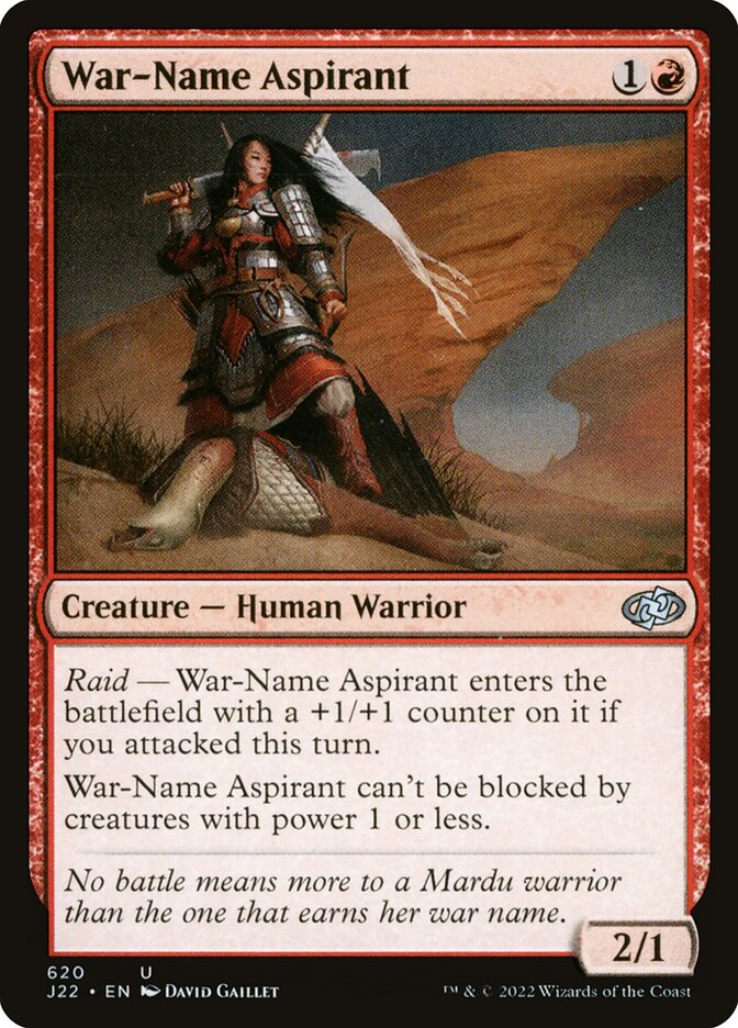 War-Name Aspirant (620) - Jumpstart 2022 (J22)