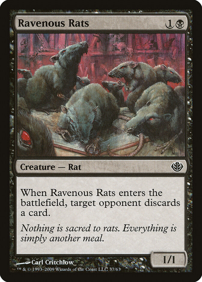 Ravenous Rats (37) - Duel Decks: Garruk vs. Liliana (DDD)