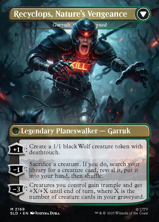 Recyclops, Eco-friendly - Garruk Relentless // Garruk, the Veil-Cursed (2169) - Secret Lair Drop (SLD)