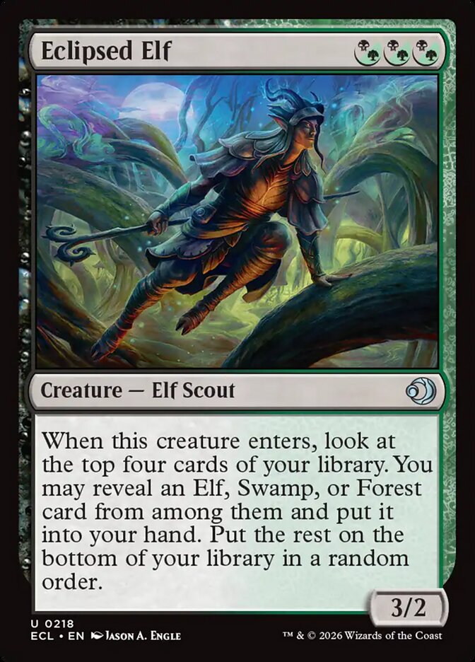 Eclipsed Elf (218) - Lorwyn Eclipsed (ECL)