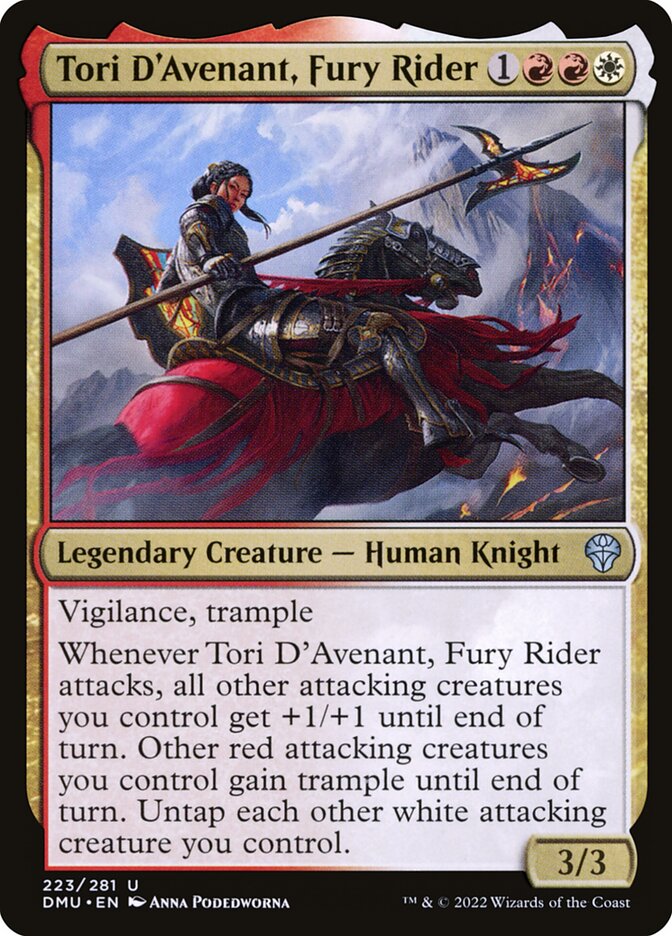 Tori D'Avenant, Fury Rider (223) - Dominaria United (DMU)