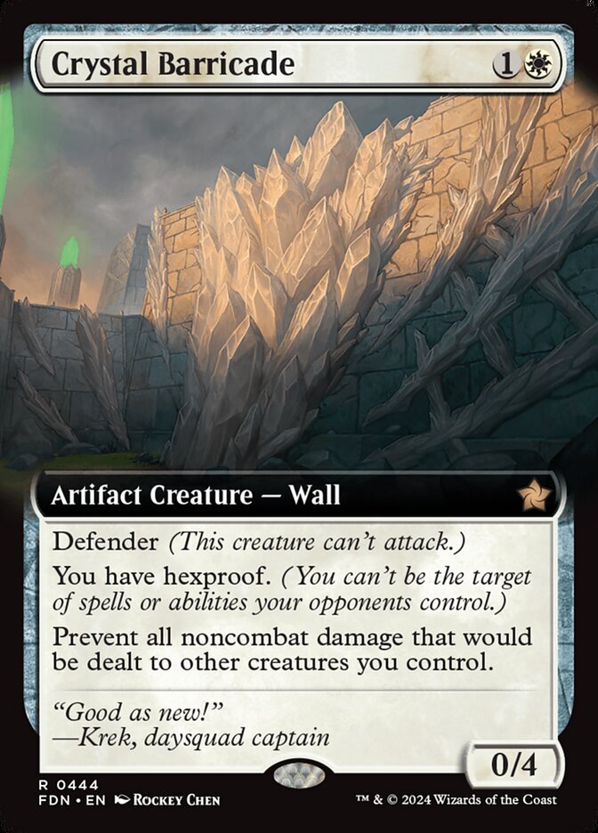 Crystal Barricade (444) - Foundations (FDN)