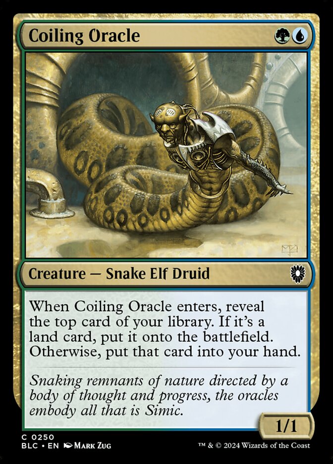 Coiling Oracle (250) - Bloomburrow Commander (BLC)