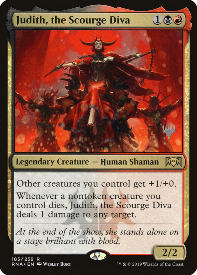 Judith, the Scourge Diva (185p) - Ravnica Allegiance Promos (PRNA)