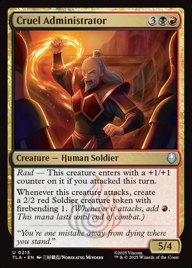 Cruel Administrator (213) - Avatar: The Last Airbender (TLA)