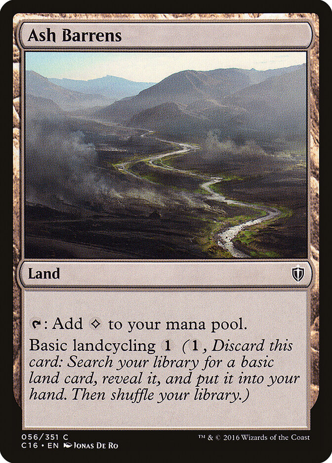 Ash Barrens (56) - Commander 2016 (C16)