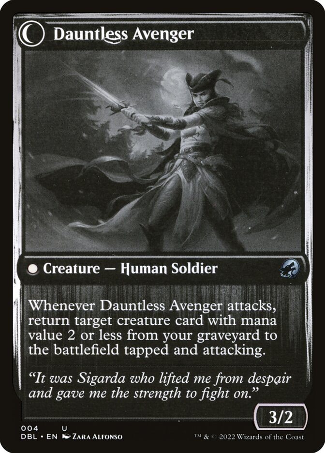 Bereaved Survivor // Dauntless Avenger (4) - Innistrad: Double Feature (DBL)