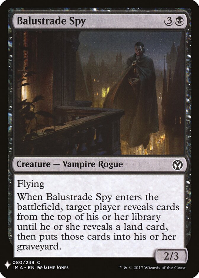 Balustrade Spy (IMA-80) - The List (PLST)