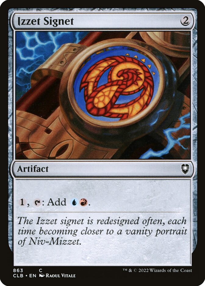 Izzet Signet (863) - Commander Legends: Battle for Baldur's Gate (CLB)