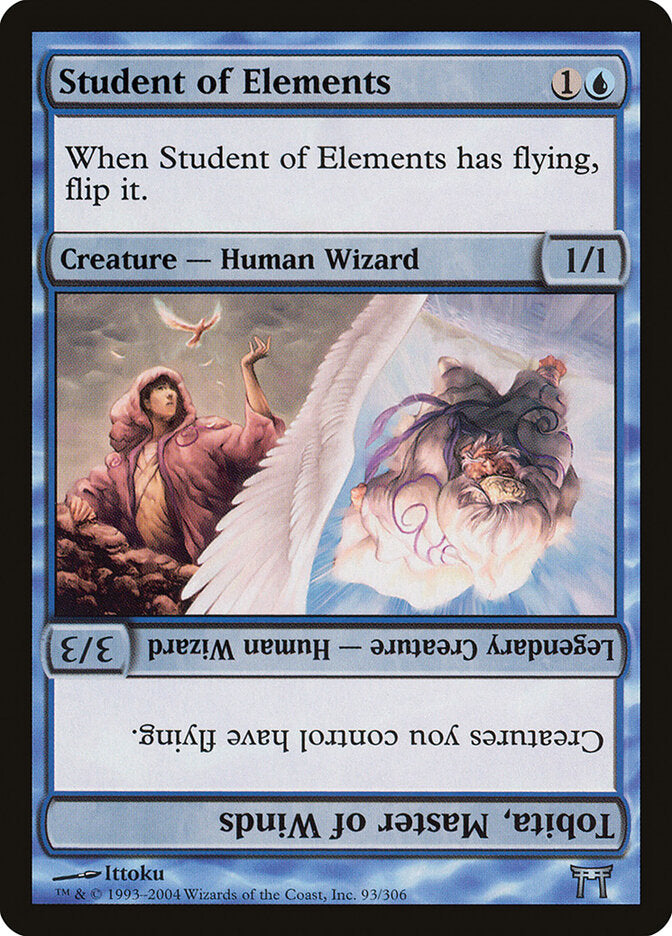 Student of Elements // Tobita, Master of Winds (93) - Champions of Kamigawa (CHK)