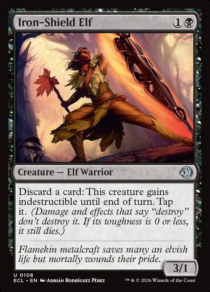 Iron-Shield Elf (108) - Lorwyn Eclipsed (ECL)
