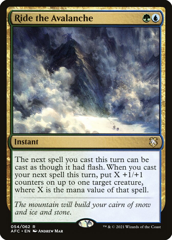 Ride the Avalanche (54) - Forgotten Realms Commander (AFC)