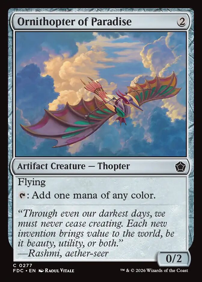 Ornithopter of Paradise (277) - Foundations Commander (FDC)