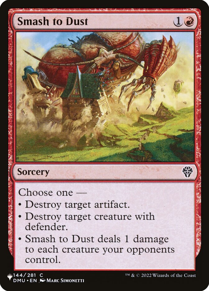 Smash to Dust (DMU-144) - The List (PLST)