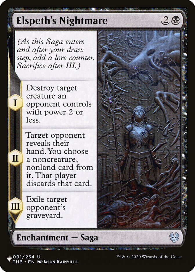 Elspeth's Nightmare (THB-91) - The List (PLST)