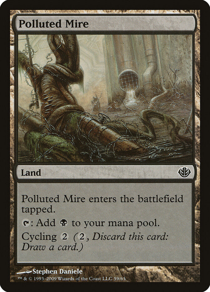Polluted Mire (59) - Duel Decks: Garruk vs. Liliana (DDD)