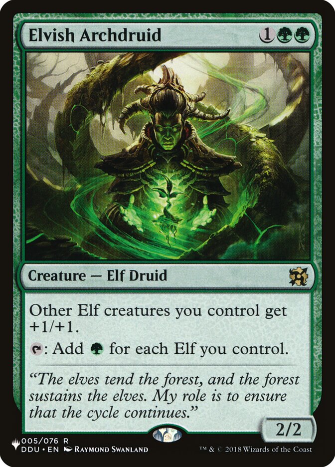 Elvish Archdruid (DDU-5) - The List (PLST)
