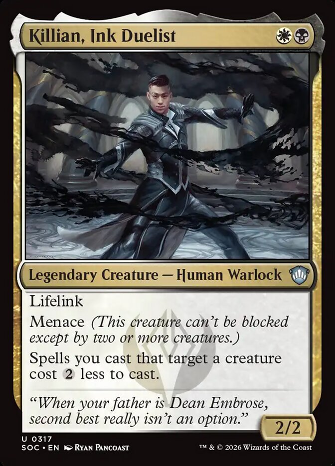 Killian, Ink Duelist (317) - Secrets of Strixhaven Commander (SOC)