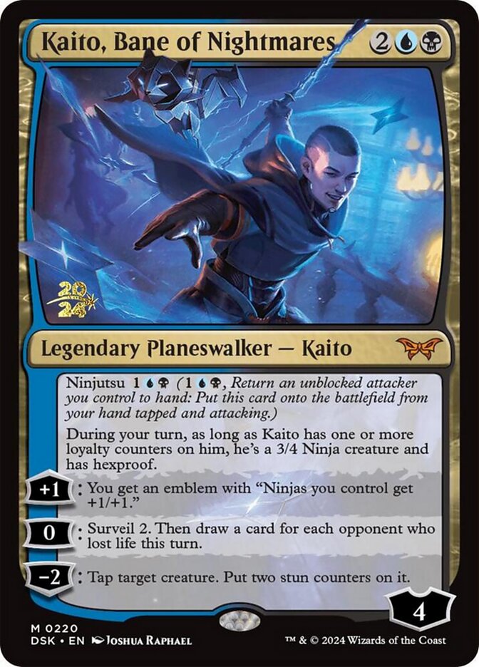 Kaito, Bane of Nightmares (220s) - Duskmourn: House of Horror Promos (PDSK)