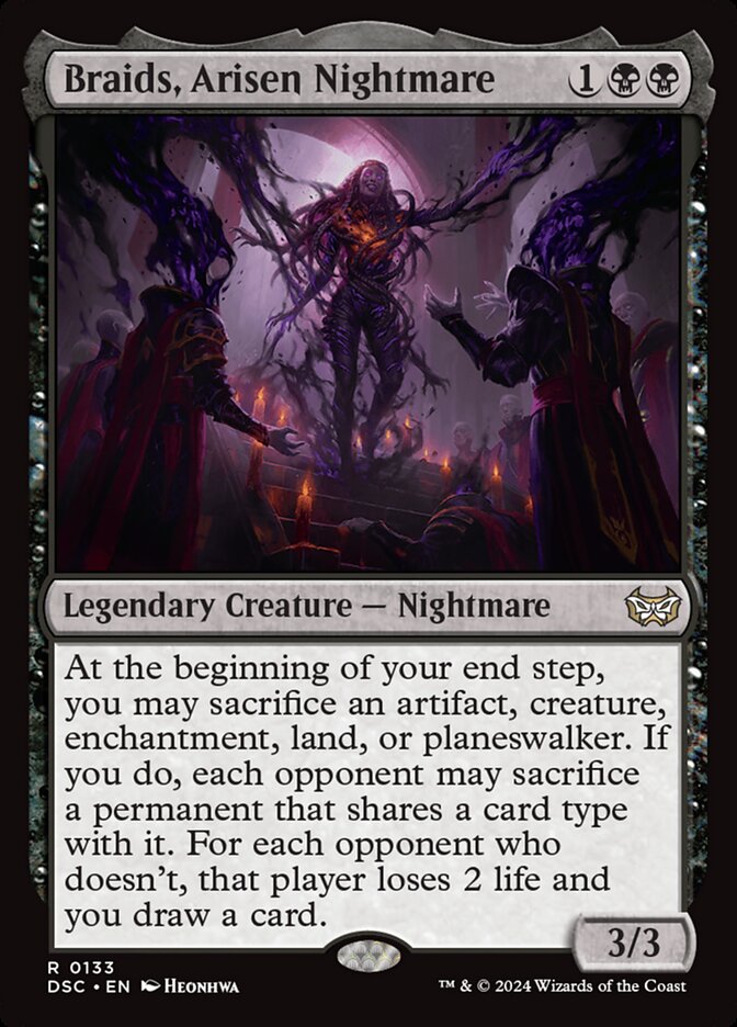 Braids, Arisen Nightmare (133) - Duskmourn: House of Horror Commander (DSC)