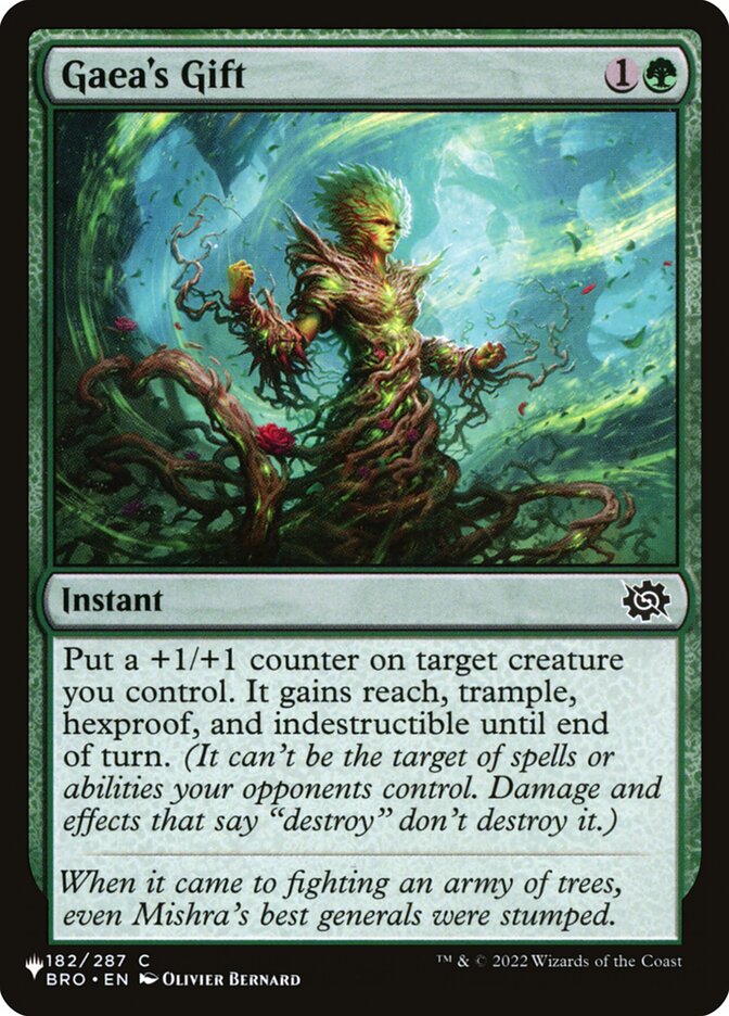 Gaea's Gift (BRO-182) - The List (PLST)