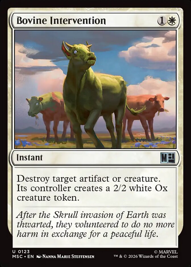 Bovine Intervention (123) - Marvel Super Heroes Commander (MSC)