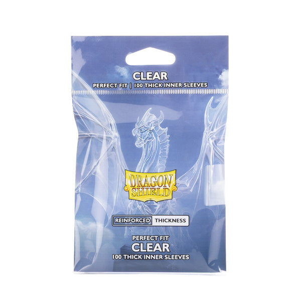 Dragon Shield Perfect Fit Inner Sleeves - Thick Clear (100 Count)
