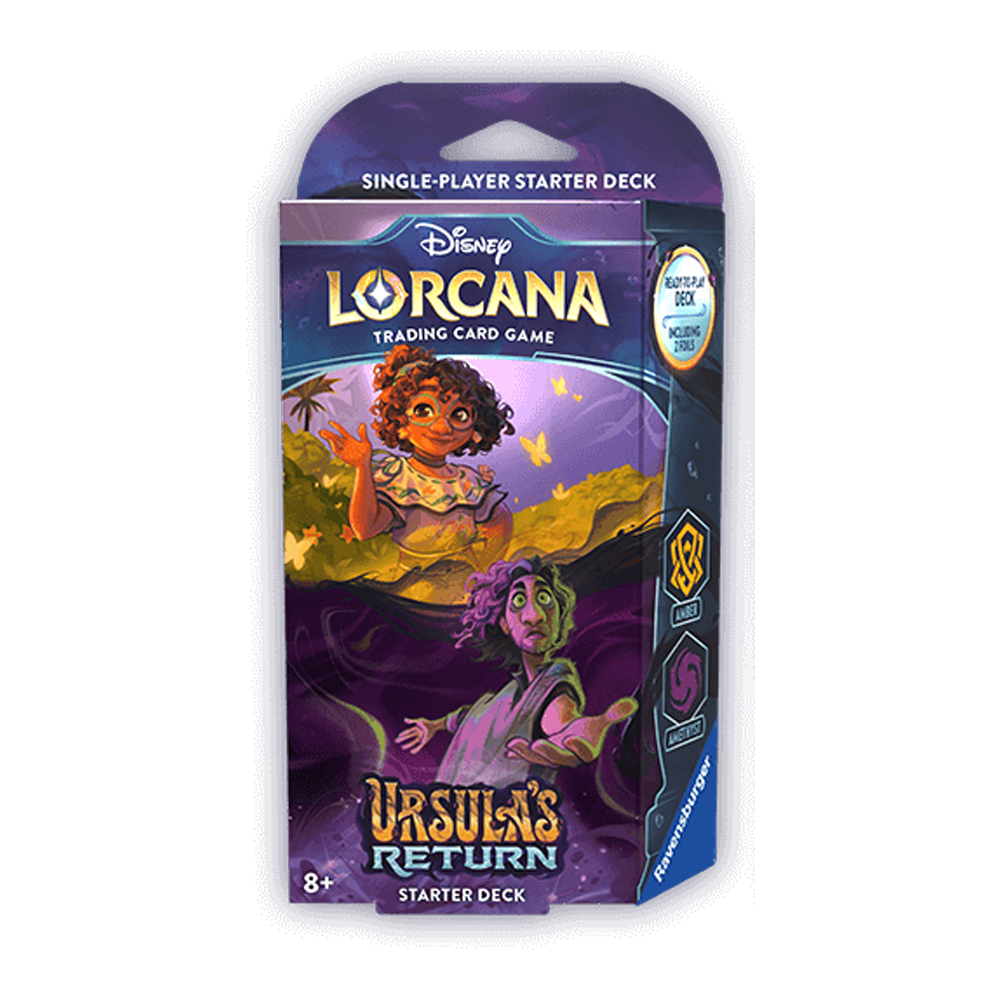 Disney Lorcana Starter Deck, Amber / Amethyst - Ursula's Return (4)
