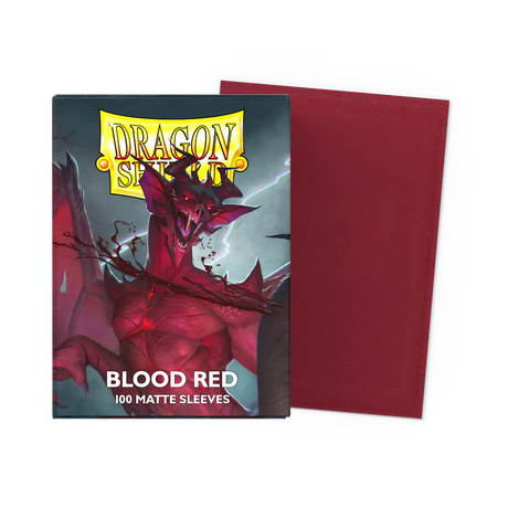 Dragon Shield Deck Protector Sleeves - Matte Blood Red (100 Count)