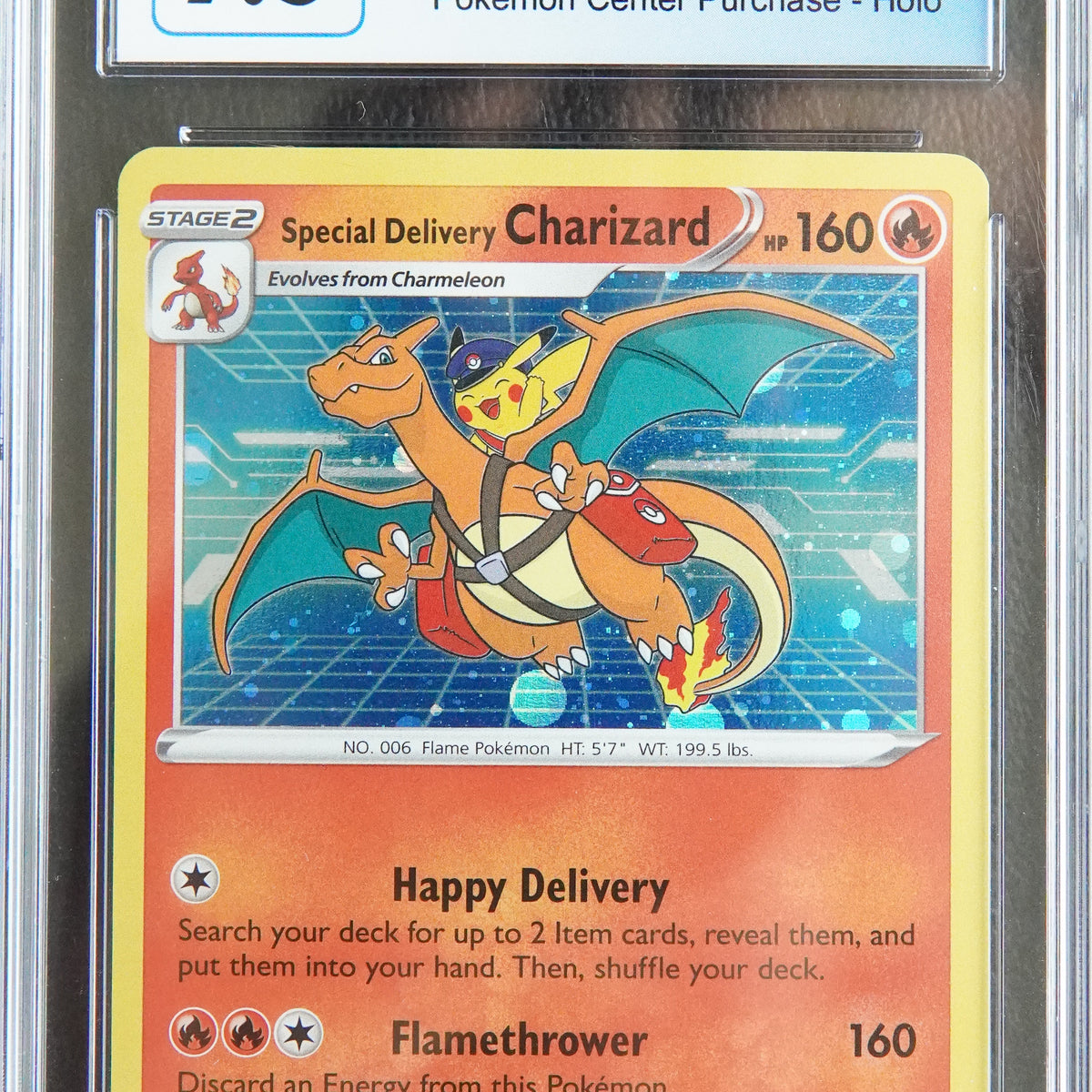 pokemon center special delivery charizard card Charizard Special Delivery Bidoof BGS Graded 8.5