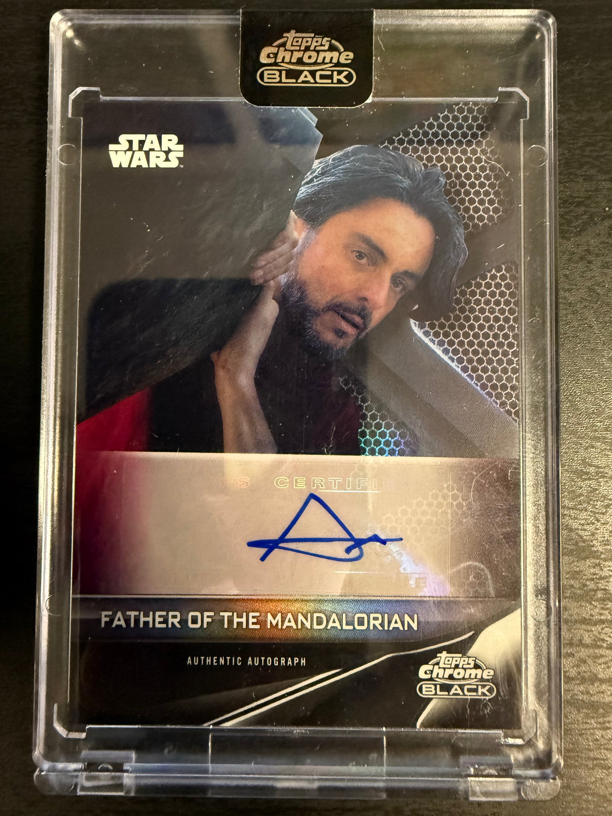 2023 Topps Chrome Black Father of the Mandalorian Bernard Bullen Auto