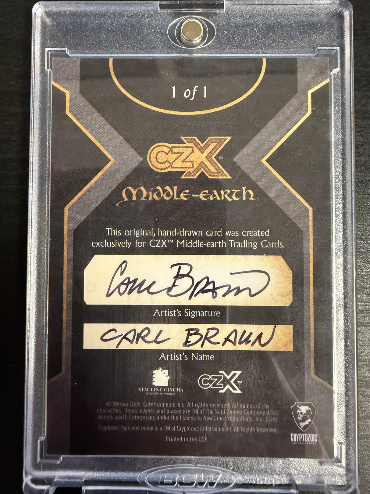 Cryptozoic CZX Middle-earth Frodo Baggins 1/1 Art Sketch