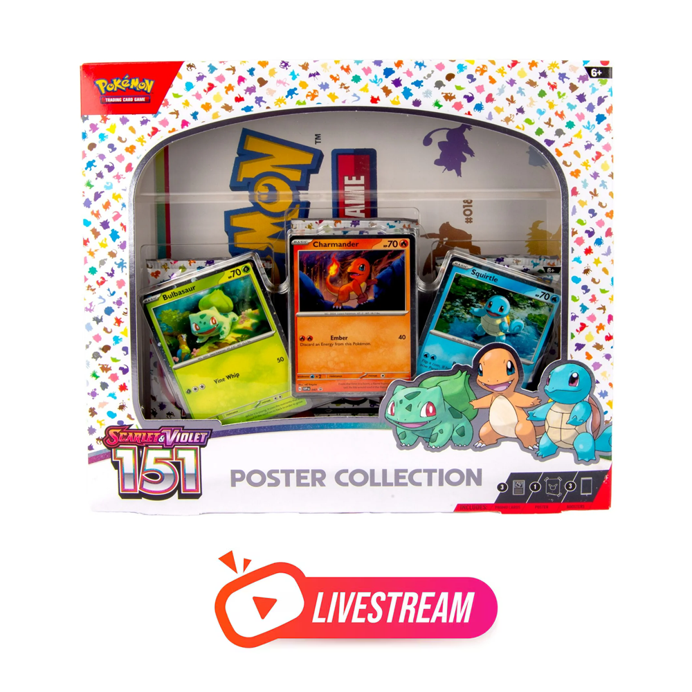 151 Poster Collection - Scarlet and Violet 151 (Live Stream)