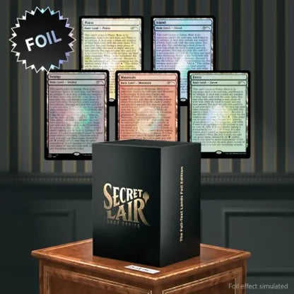 Secret Lair Superdrop: The Full-Text Lands - Traditional Foil Edition - Secret Lair Drop Series (SLD)