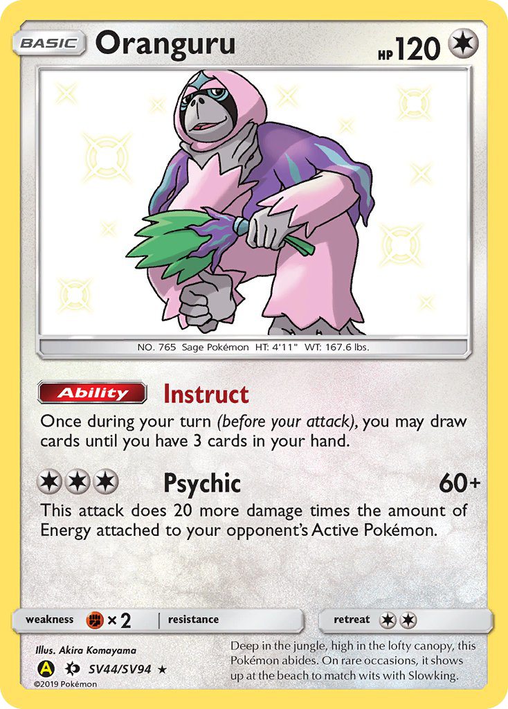 Oranguru (SV44/94) - Hidden Fates Shiny Vault (HIFSV)