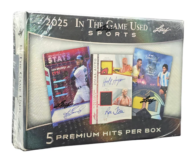 2025 Leaf In The Game Used Sports Hobby Box