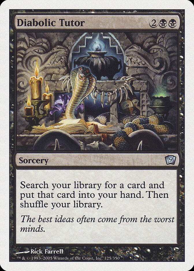 Diabolic Tutor (125) - Ninth Edition (9ED)