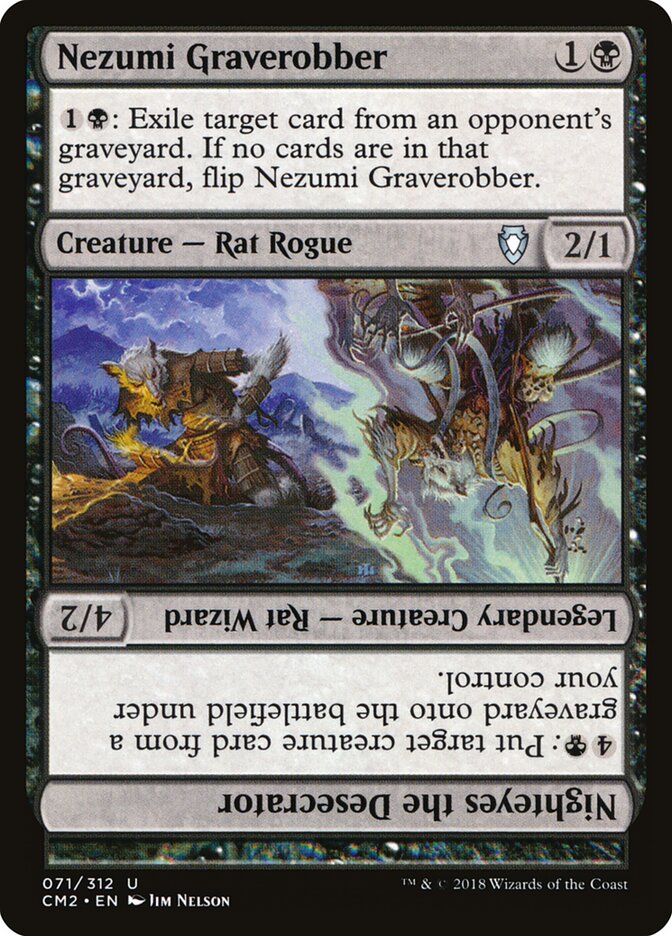 Nezumi Graverobber // Nighteyes the Desecrator (71) - Commander Anthology Volume II (CM2)